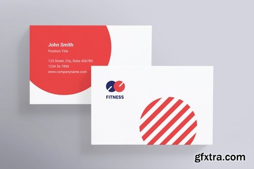 Fitness Trainer Coach Business Card