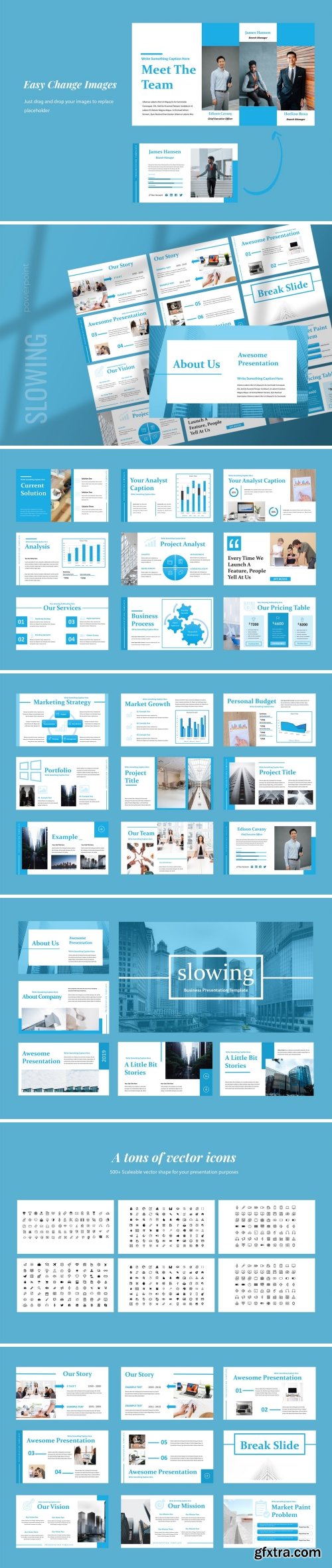 Slowing - Business - Powerpoint, Keynote, Google Slides Templates