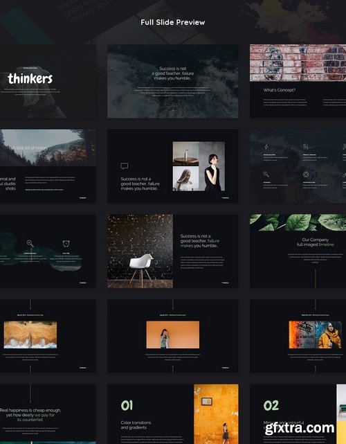 Thinkers - Creative Presentation Powerpoint and Keynote Templates