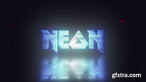 MotionArray Neon Glitch Logo 217913