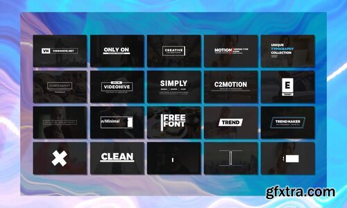 Videohive - 100 Simple Titles - 22740875