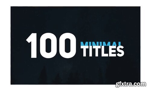 Videohive - 100 Minimal Titles - 23265961