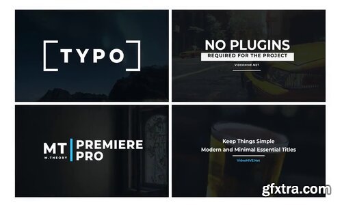 Videohive - 100 Minimal Titles - 23265961