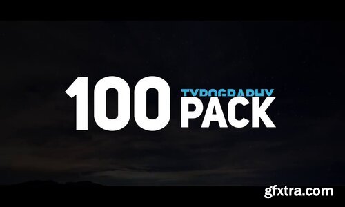 Videohive - 100 Typography Pack - 23450319