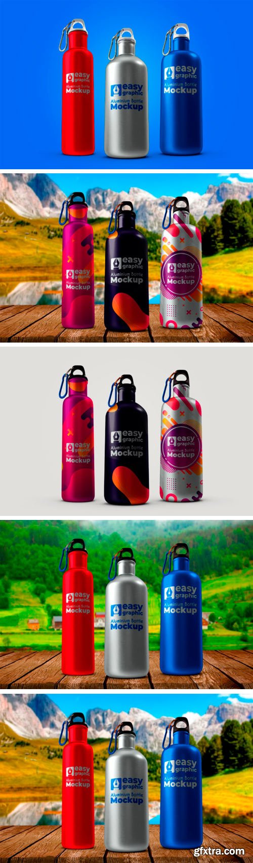 Aluminium Bottle Mockup 1227217