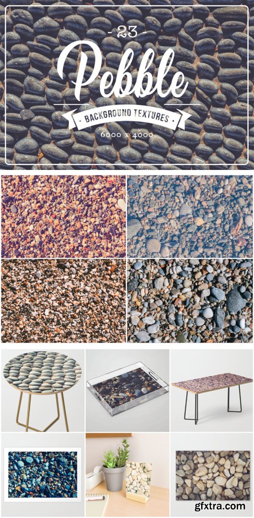 23 Pebble Background Textures 1227239