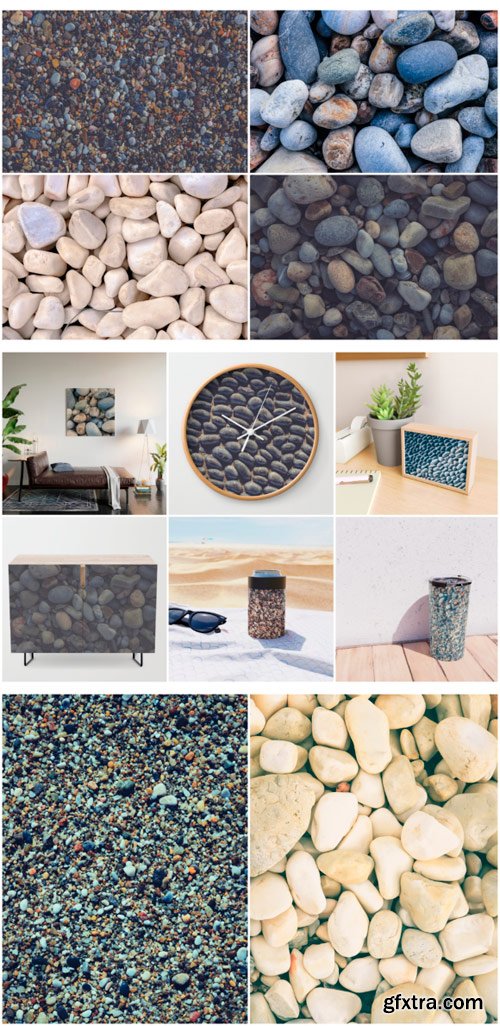 23 Pebble Background Textures 1227239