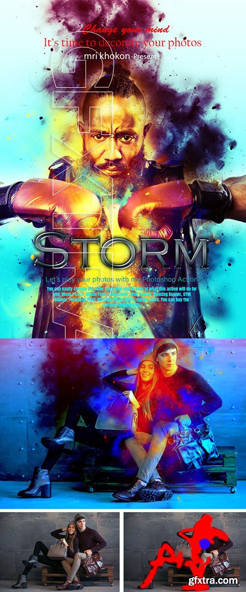 GraphicRiver - Storm Photoshop Action 23605030