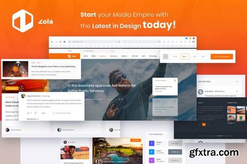 ThemeForest Zola | Concept Magazine News Blogs PSD Template 23330829