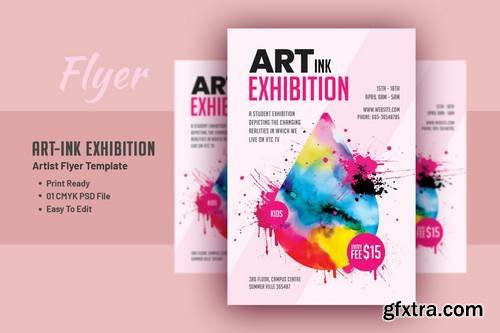 Art Ink Exhibition - Artist Flyer Template