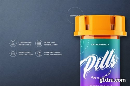 Pills, Syrup Bottle Mockup Bundle