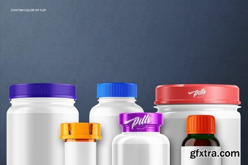 Pills, Syrup Bottle Mockup Bundle