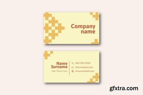 Business card templates front and back vector