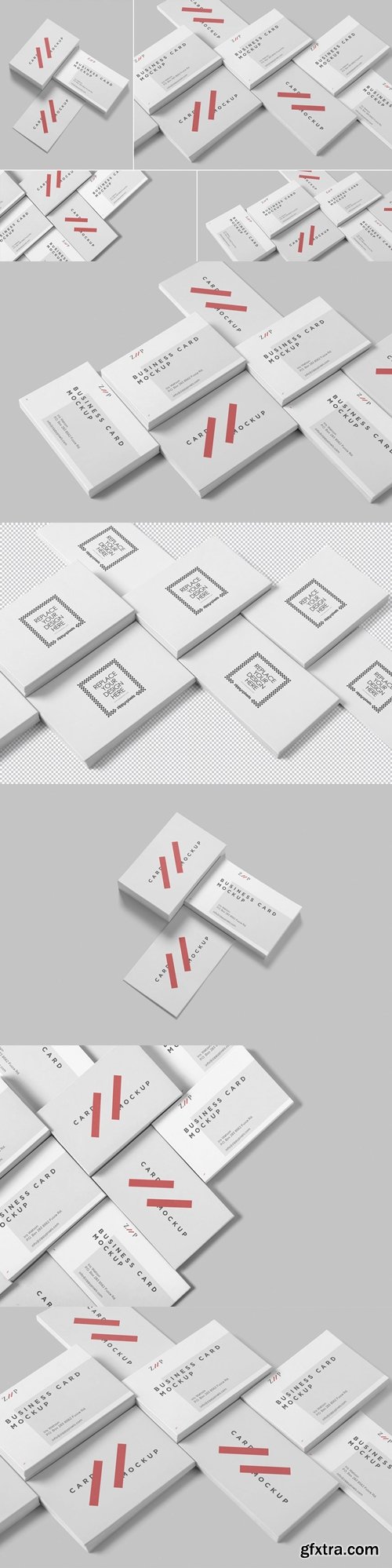 Isometric Business Card Mockups