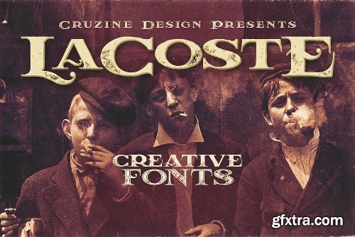 CreativeMarket Vintage Bundle 249 Fonts & 414 Logos 3264710