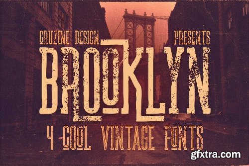 CreativeMarket Vintage Bundle 249 Fonts & 414 Logos 3264710