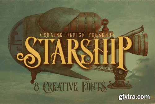 CreativeMarket Vintage Bundle 249 Fonts & 414 Logos 3264710