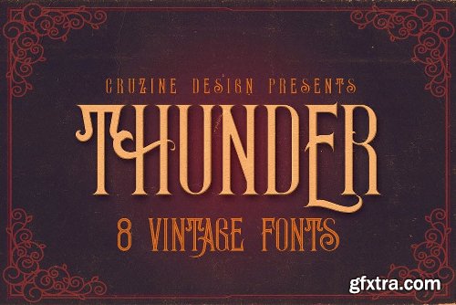 CreativeMarket Vintage Bundle 249 Fonts & 414 Logos 3264710