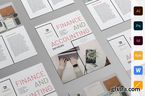 Finance and Accounting Poster Flyer Business Card Brochure Trifold Brochure Bifold