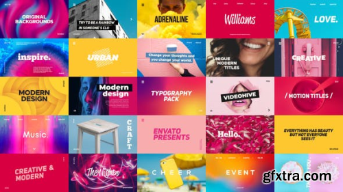 Videohive Typography Pack 23393332