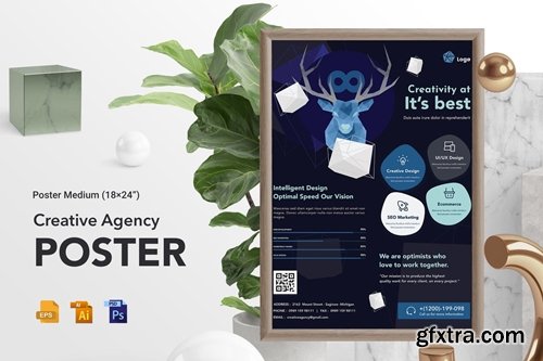 Creative Agency, Startup Poster