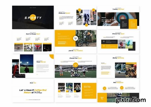 Sporty - Powerpoint Google Slides and Keynote Templates