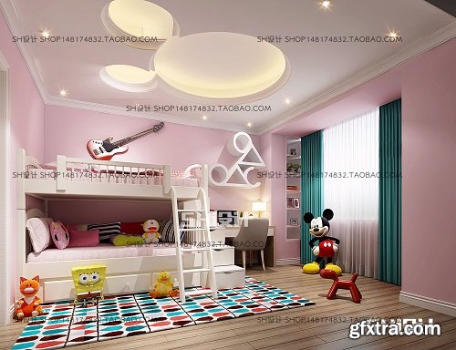 Children Bedroom 05 3d Model