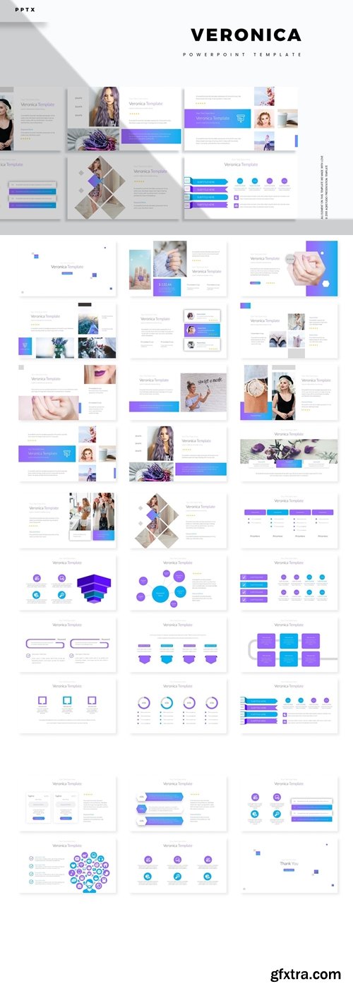 Veronica - Powerpoint, Keynote, Google Slides Templates