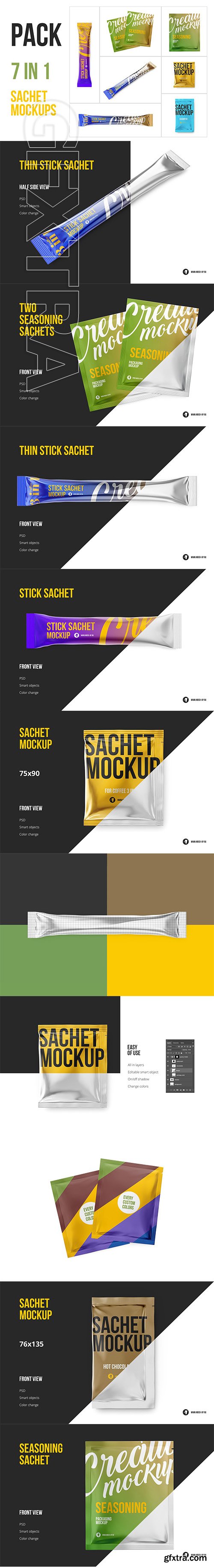 CreativeMarket - Sachet Big pack 7 in 1 3716168