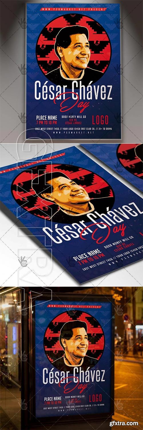 Cesar Chavez Day – Community Flyer PSD Template