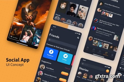 Social mobile UI concepts