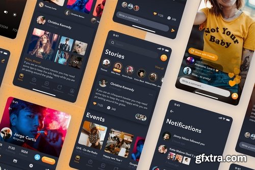 Social mobile UI concepts