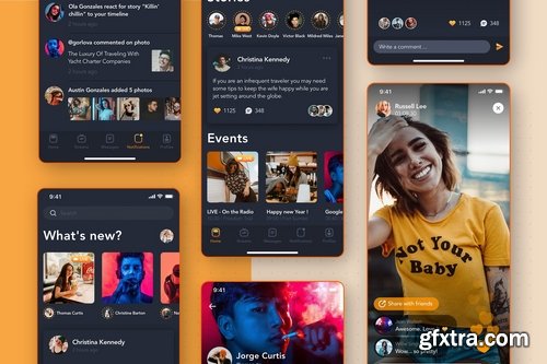 Social mobile UI concepts