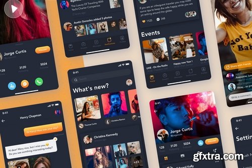 Social mobile UI concepts