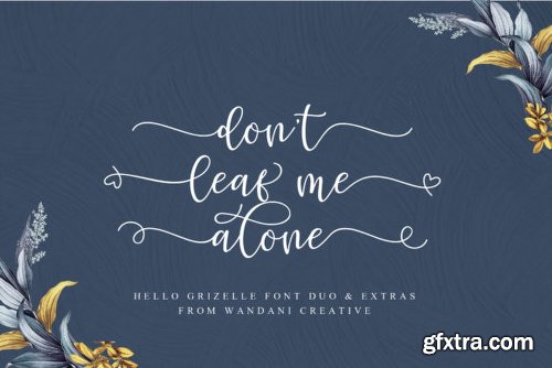 Hello Grizelle Duo Font Family - 2 Fonts