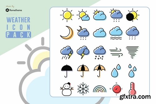 25 Weather icons