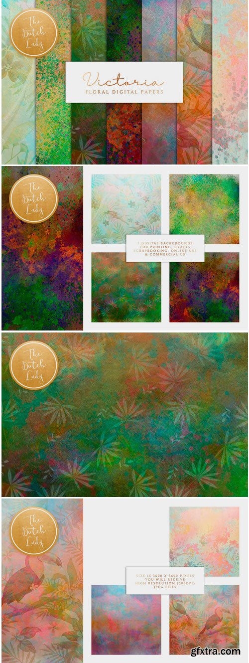 CM - Floral Background & Paper - Victoria 3725899