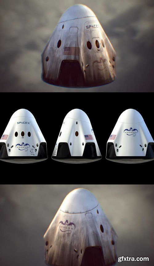 SpaceX Dragon 2 Ship – 3D Model