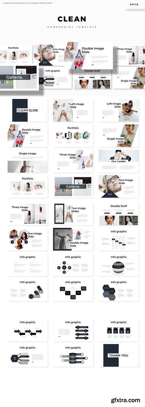 Clean - Powerpoint, Keynote, Google Slides Templates