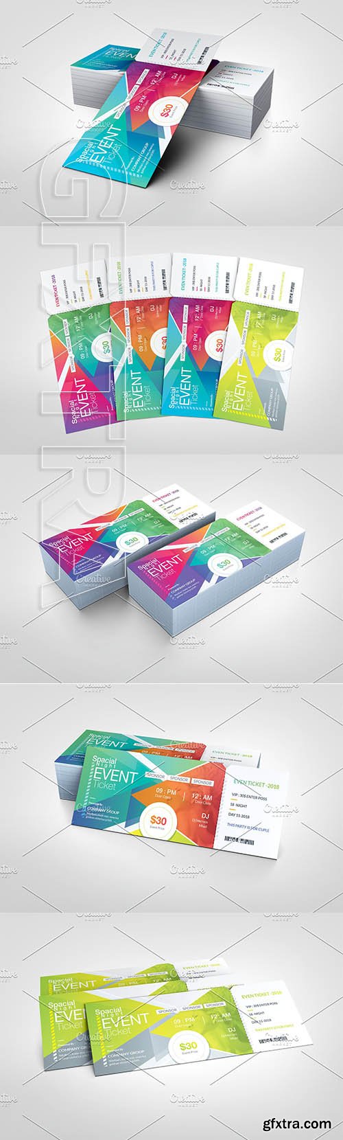 CreativeMarket - Event Ticket 3120683