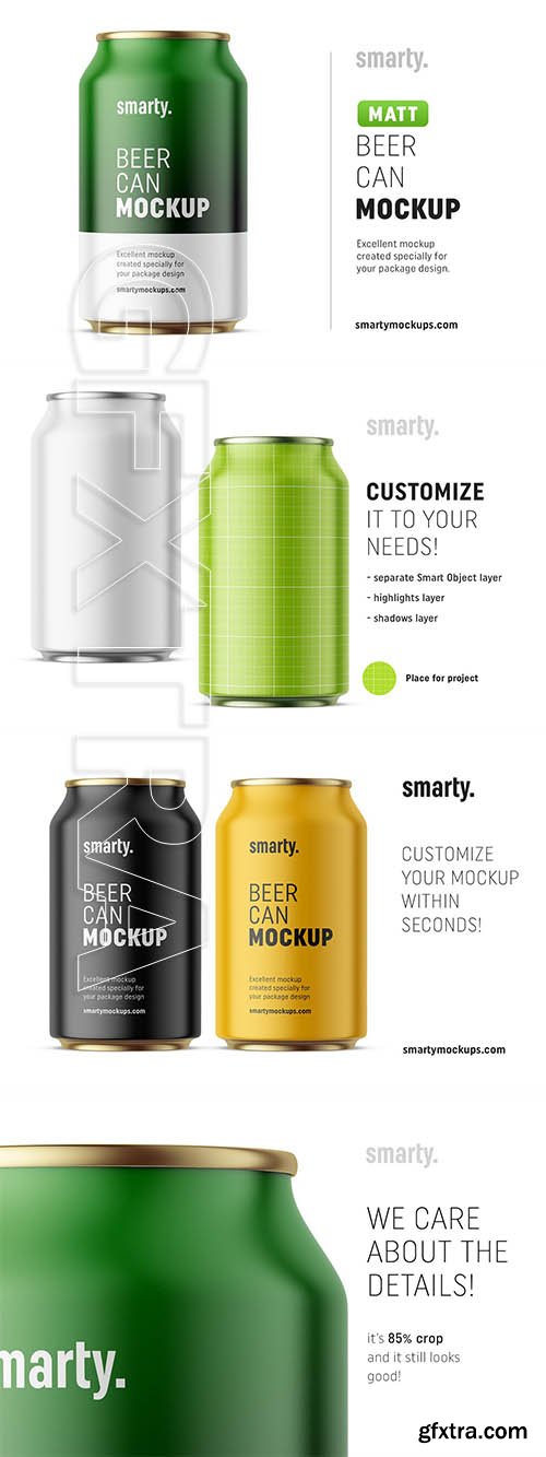 CreativeMarket - Beer can mockup 330 ml 3123076