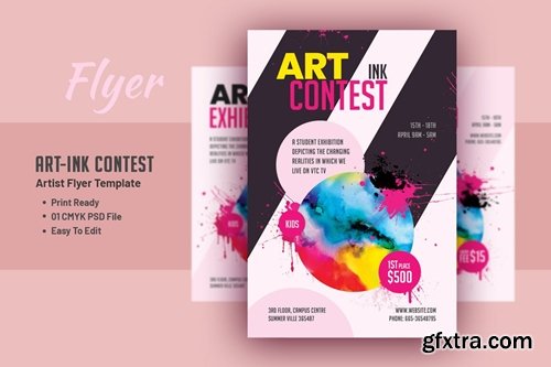 Art-Ink Contest - Artist Flyer Template