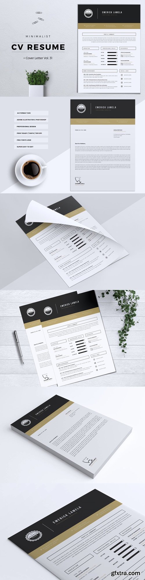 Minimalist CV Resume Vol. 31