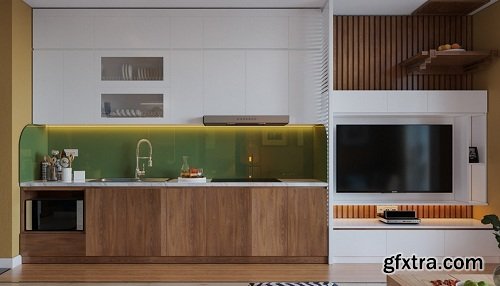 Residential House Interior Scene 04