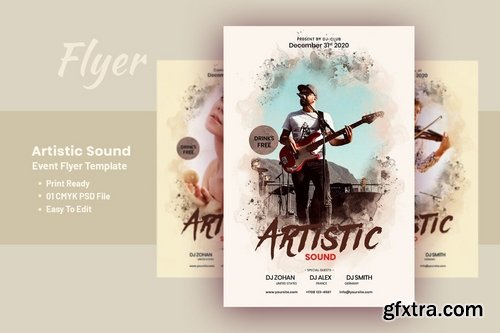 Artistic Sound - Event & Party Flyer Template