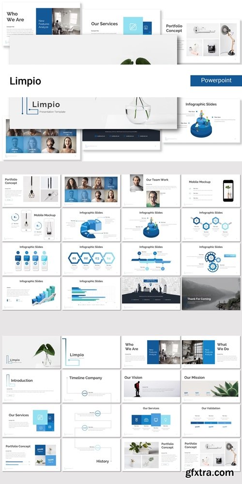 LIMPIO - Powerpoint, Keynote, Google Slides Templates