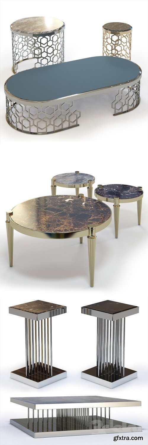 FRATELLI LONGHI Coffee Tables Set 02