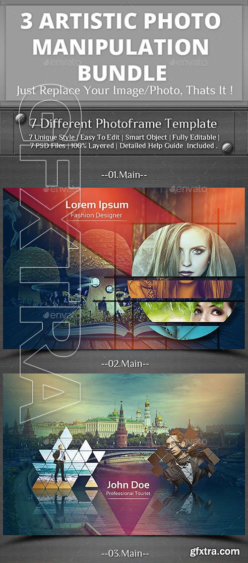 GraphicRiver - 3 Photo Template Bundle V2 23499976