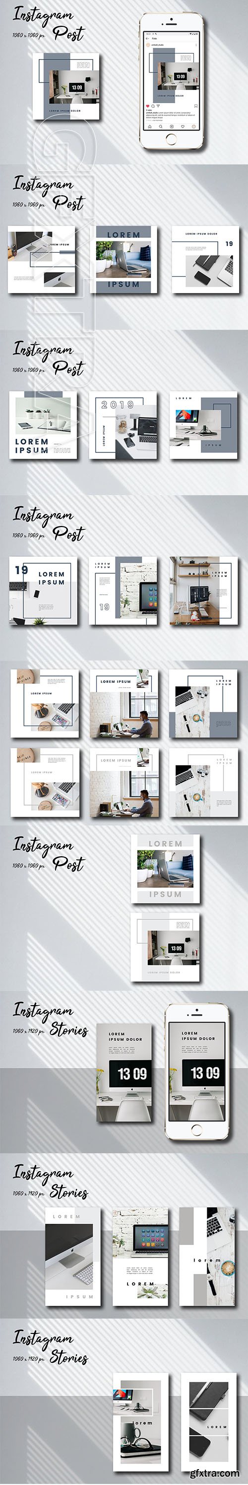 CreativeMarket - Desk Space Social Media Template 3714362