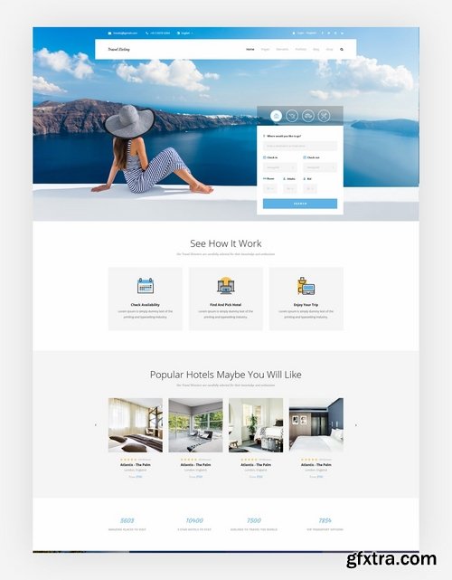 Travel Listing - PSD Teamplate